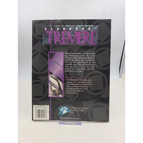Vampire The Masquerade ClanBook Tremere 1st Ed White Wolf WW2057 RPG VG 1997 - Picture 3 of 9